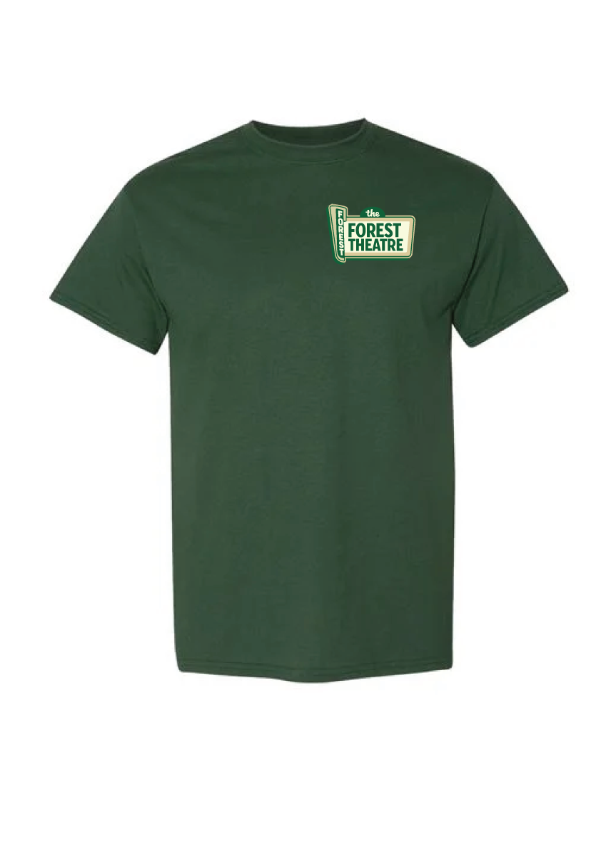 FOREST THEATRE- FULL BACK LOGO- Gildan T-Shirt 8000 DryBlend 50/50