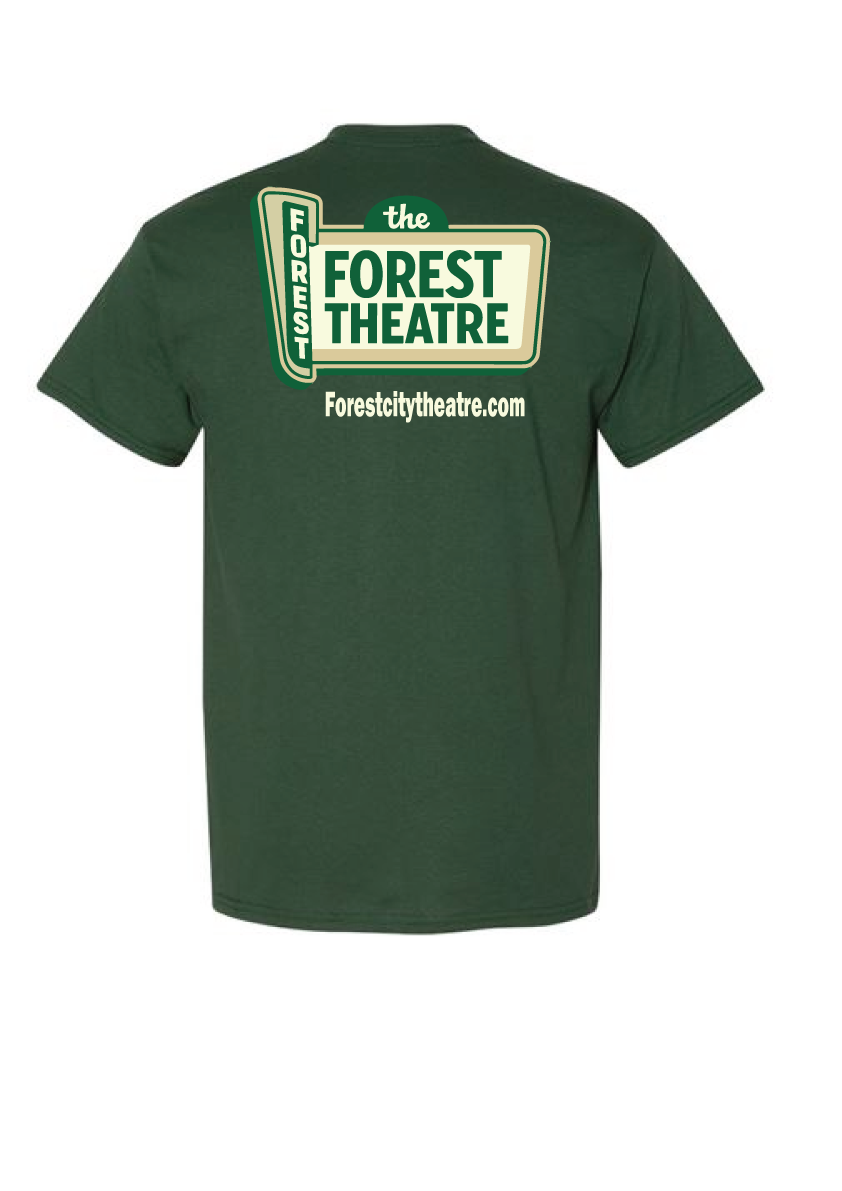 FOREST THEATRE- FULL BACK LOGO- Gildan T-Shirt 8000 DryBlend 50/50
