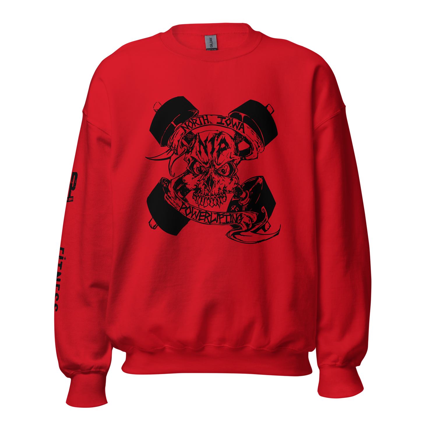 Gildan SF000 - Softstyle Crewneck Sweatshirt-NIP Skull logo