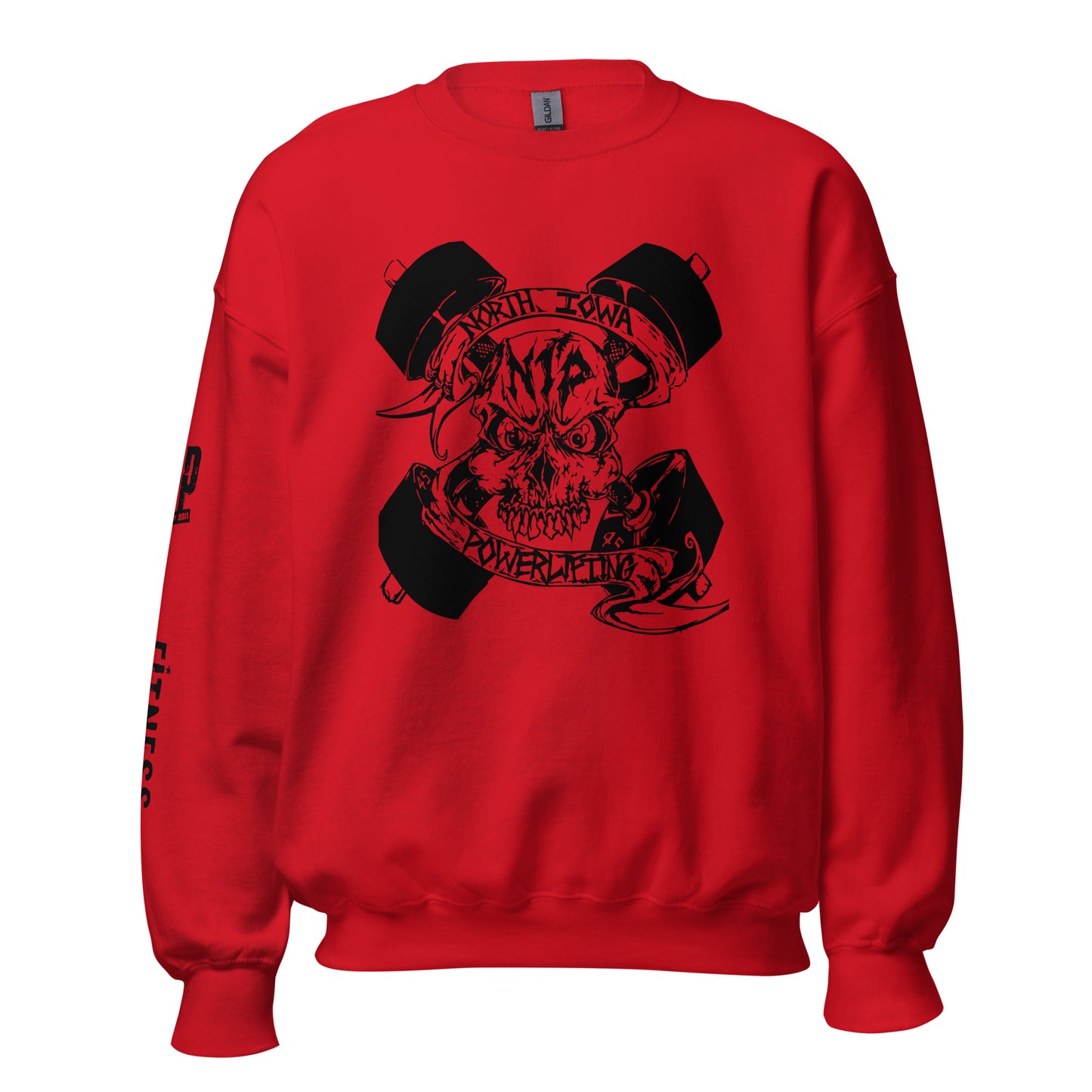 Gildan SF000 - Softstyle Crewneck Sweatshirt-NIP Skull logo