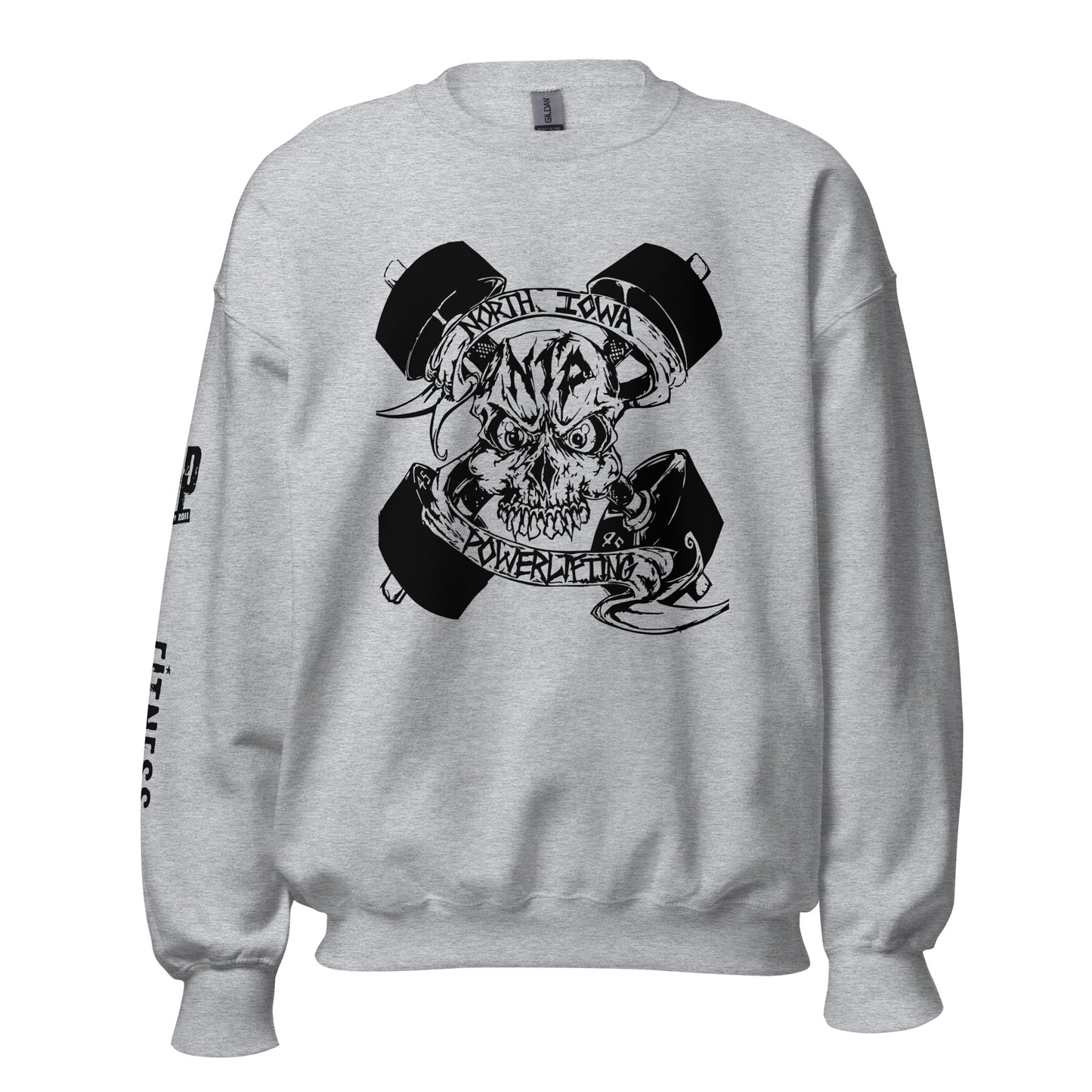 Gildan SF000 - Softstyle Crewneck Sweatshirt-NIP Skull logo