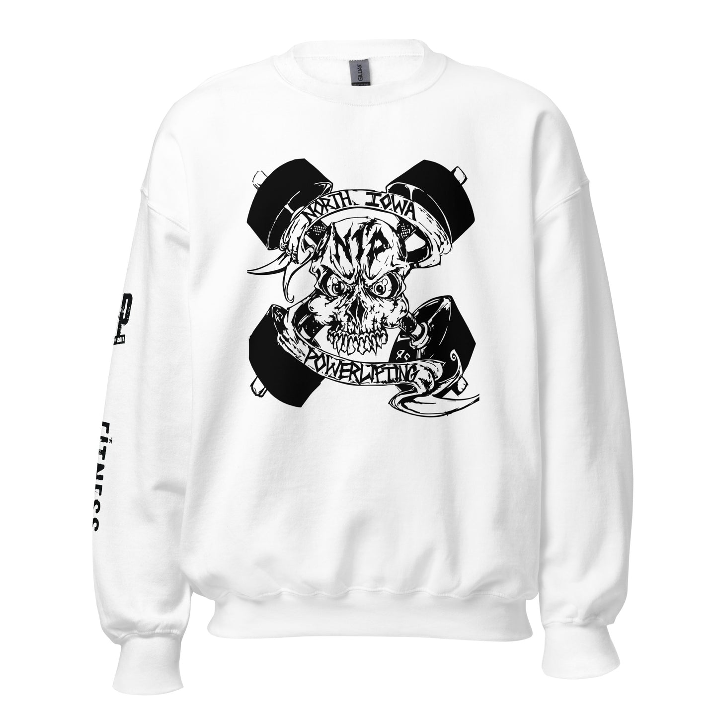 Gildan SF000 - Softstyle Crewneck Sweatshirt-NIP Skull logo