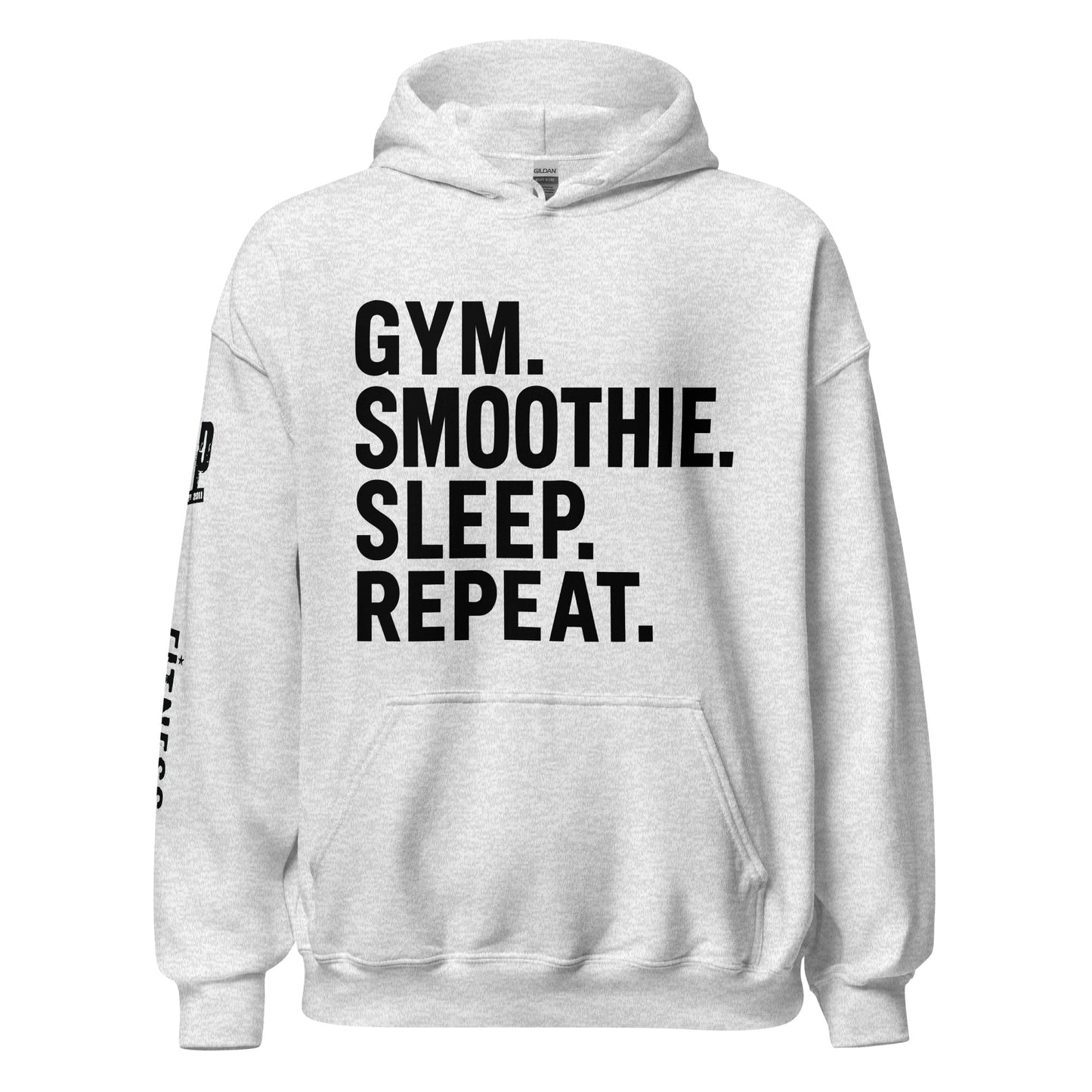 Bella + Canvas 3719 - Unisex Sponge Fleece Pullover Hoodie-NIP Gym-Smoothie-Sleep-Repeat