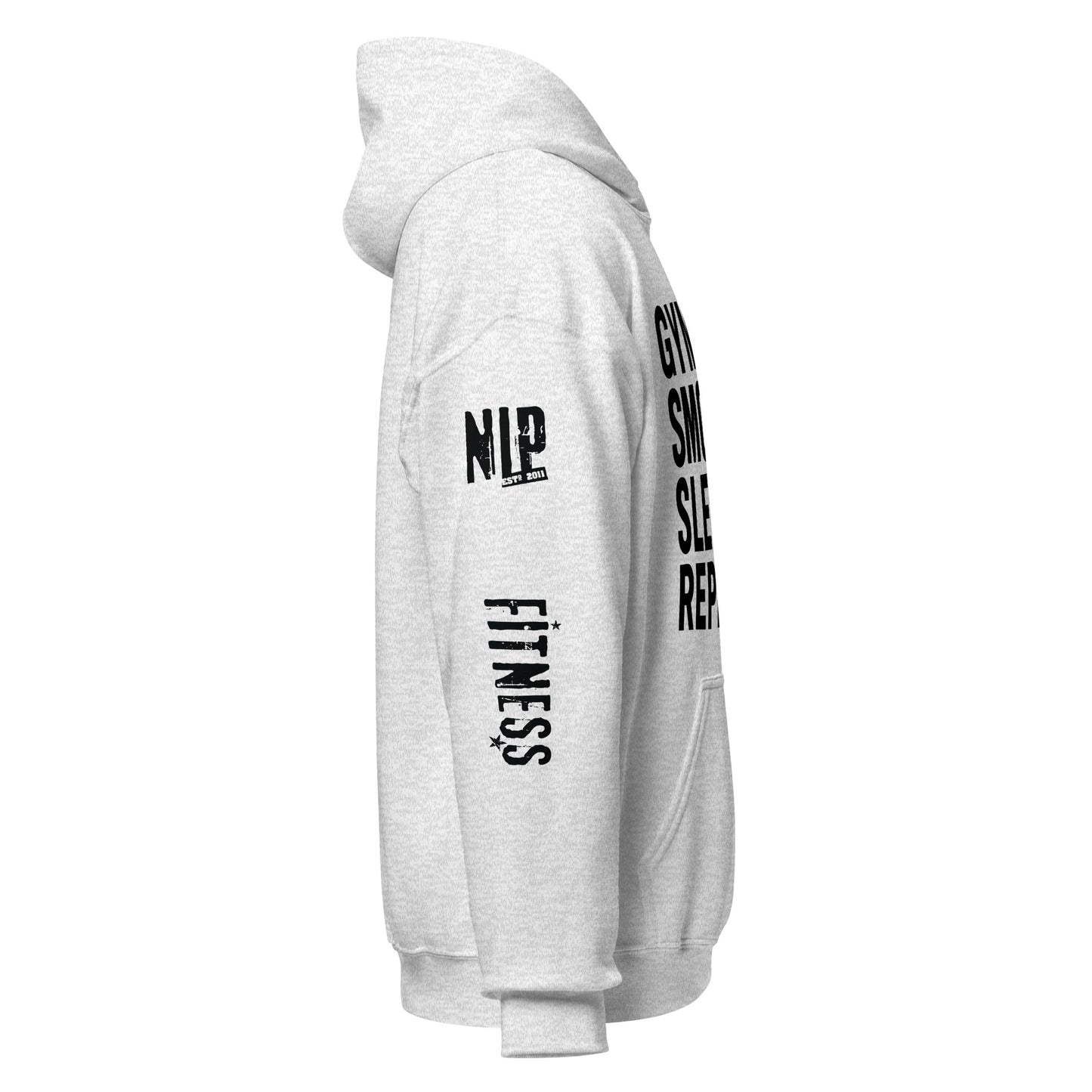 Bella + Canvas 3719 - Unisex Sponge Fleece Pullover Hoodie-NIP Gym-Smoothie-Sleep-Repeat