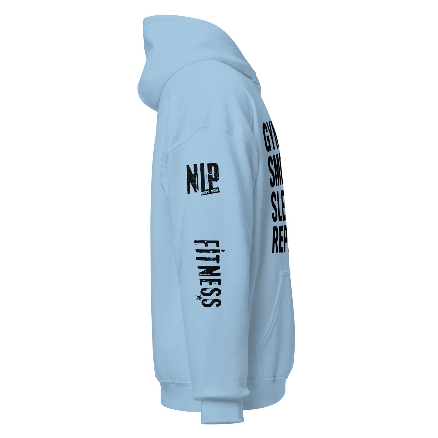 Bella + Canvas 3719 - Unisex Sponge Fleece Pullover Hoodie-NIP Gym-Smoothie-Sleep-Repeat