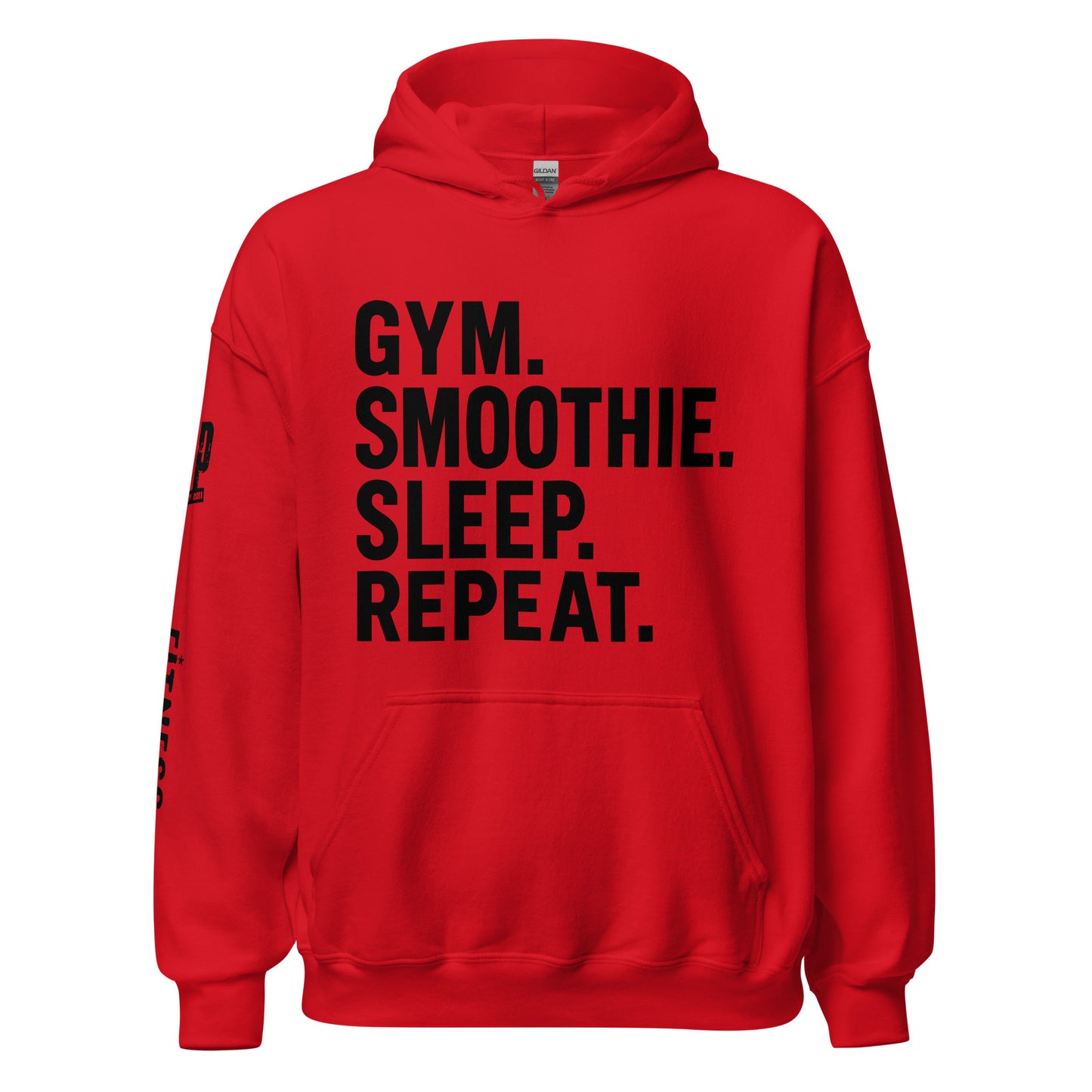 Bella + Canvas 3719 - Unisex Sponge Fleece Pullover Hoodie-NIP Gym-Smoothie-Sleep-Repeat