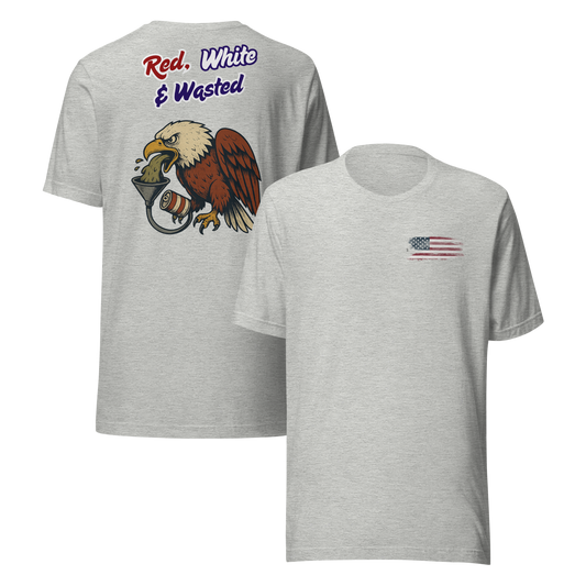 RED, WHITE, & WASTED: BELLA +CANVAS T-SHIRT