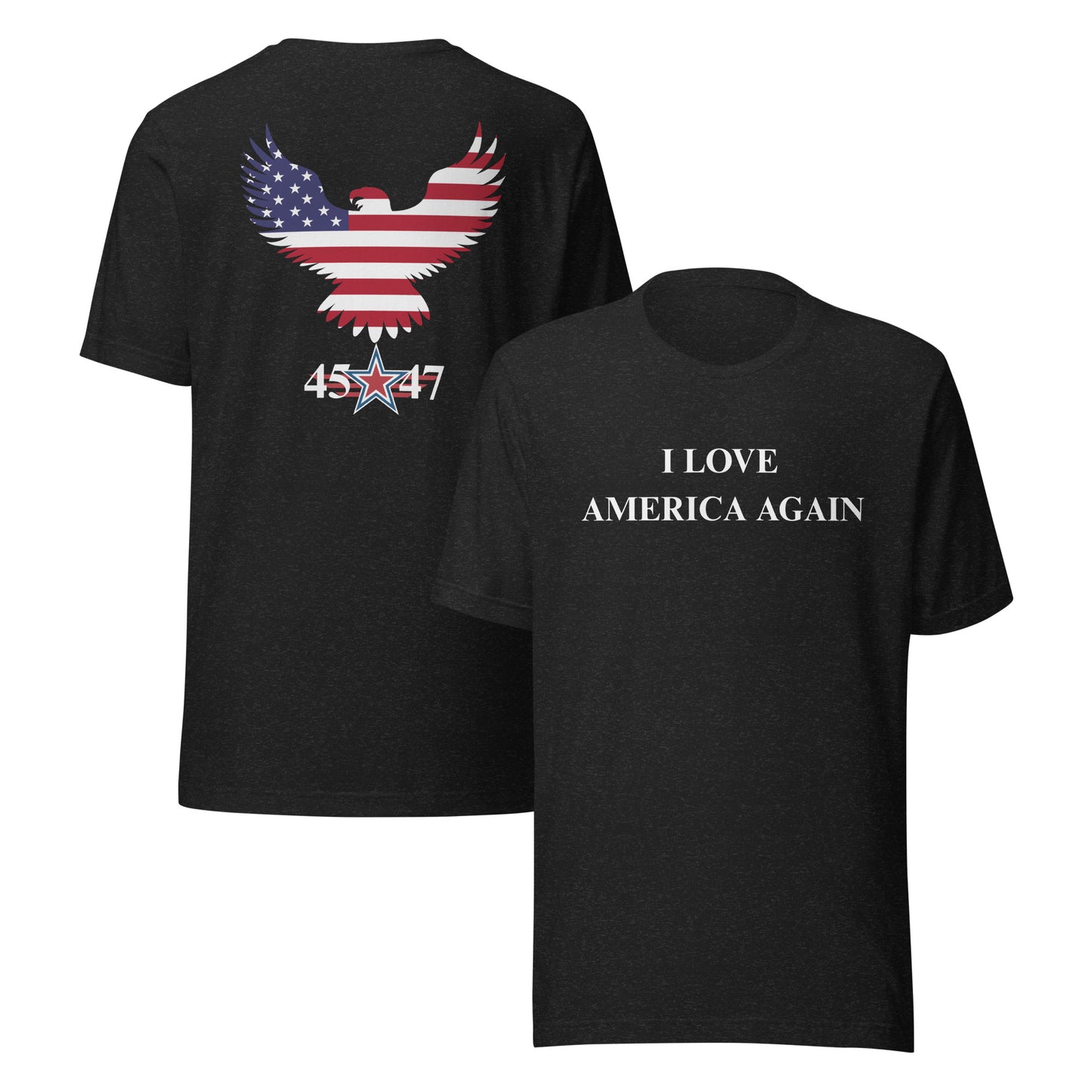 I LOVE AMERICA AGAIN-Bella + Canvas 3001 T-Shirt